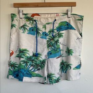 Giesse Italy Vintage Swim Vacation Resortwear Shorts 100% cotton medium